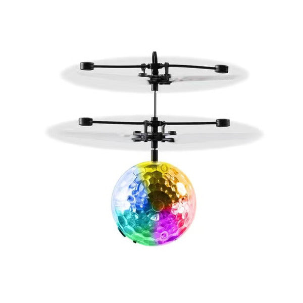 LED Light Suspension Crystal Ball, Infrared Induction & RC Gesture Control Colorful Glowing Toy & Unique Gift for Kid