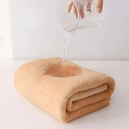 Premium Coral Velvet Bath Towels, Ultra Absorbent Quick Dry Towel Set, Spa Grade Softness for Home & Commercial Use