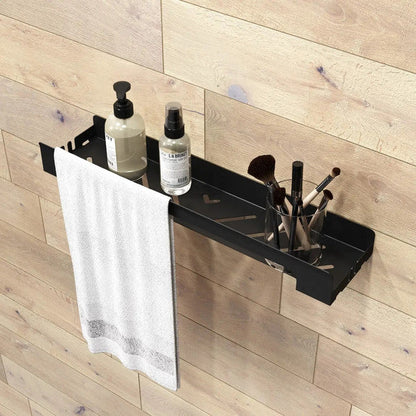 Set of 3 pcs Modern Bathroom Shelf with Towel Rack, Minimalist Bathroom Organizer Shelf Towel Holder Shelf