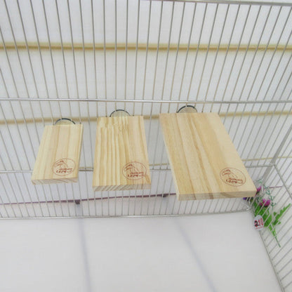 Wooden Pet Platform: Ideal Hamster & Guinea Pig Toys for Paw Grinding and Jumping - Home Pet Supplies