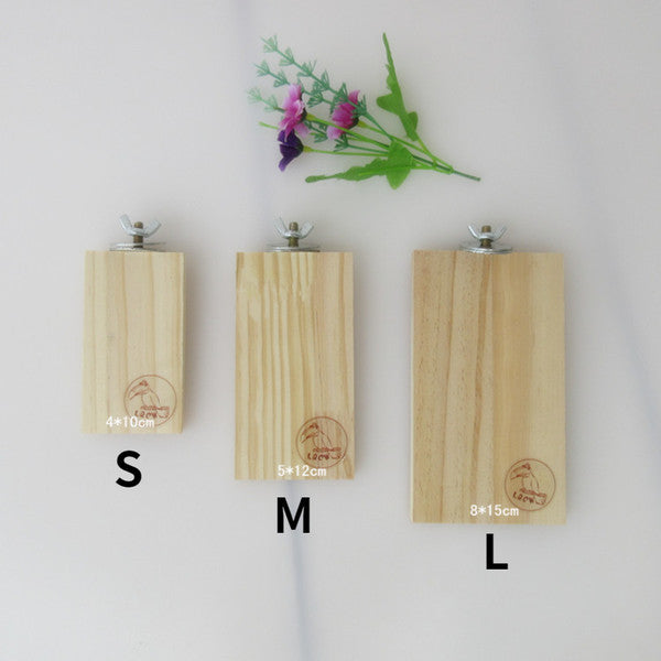 Wooden Pet Platform: Ideal Hamster & Guinea Pig Toys for Paw Grinding and Jumping - Home Pet Supplies