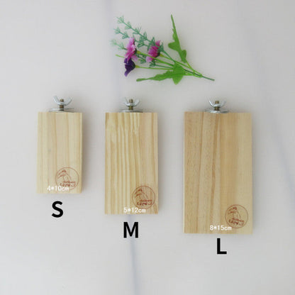 Wooden Pet Platform: Ideal Hamster & Guinea Pig Toys for Paw Grinding and Jumping - Home Pet Supplies