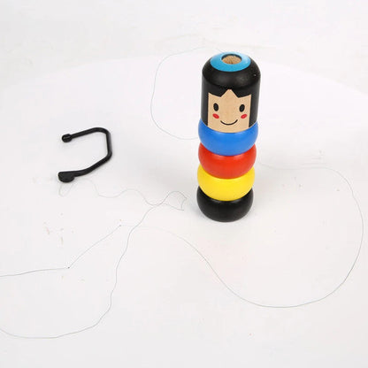 Unbreakable Mr. Immortal Wooden Man Magic Toy – Fun Gift for Kids & Unique Party Trick Toy