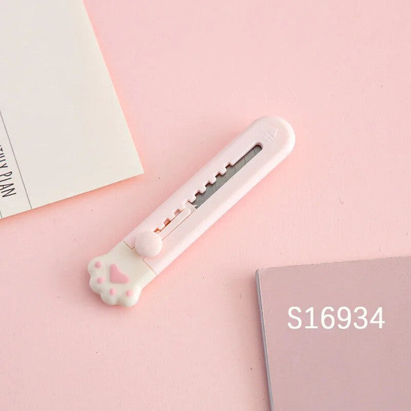 Mr.Paper Mini Portable Cat Claw Utility Knife - Creative Hand Account Decoration Tool for Art Supplies