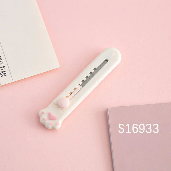 Mr.Paper Mini Portable Cat Claw Utility Knife - Creative Hand Account Decoration Tool for Art Supplies