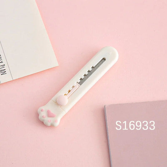 Mr.Paper Mini Portable Cat Claw Utility Knife - Creative Hand Account Decoration Tool for Art Supplies