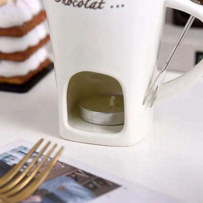 Personal Fondue Mug, Perfect for Chocolate, Cheese, and Gift Ideas